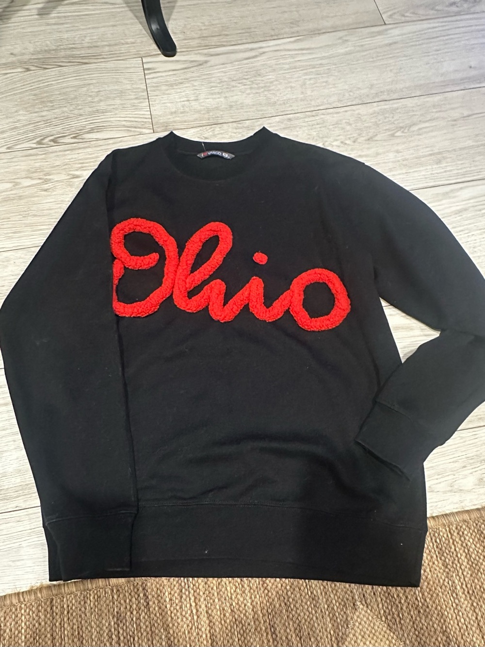 I ❤️ Vango M OHIO Crewneck Sweater with Red Script Accent